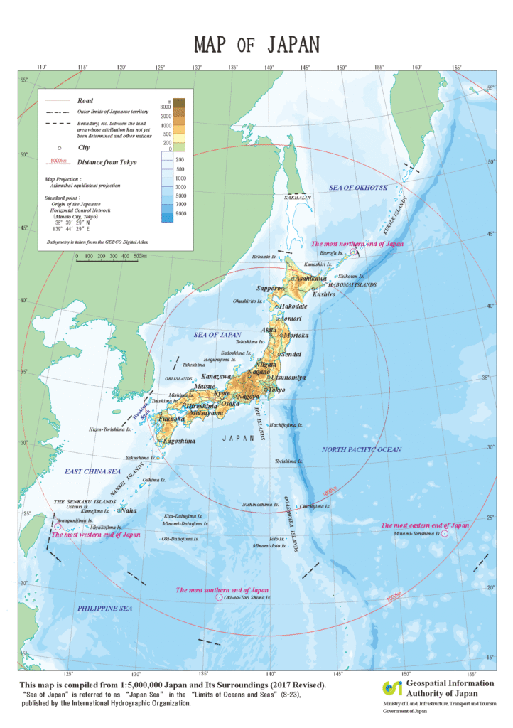 Map of Japan